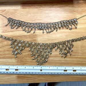 Pair of silver necklaces